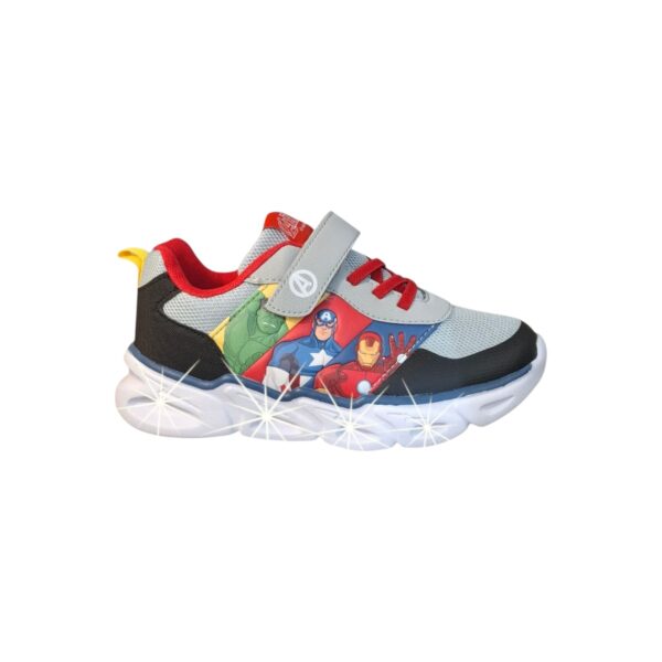 Zapatillas Niños Superhéroes Avengers Con Luz