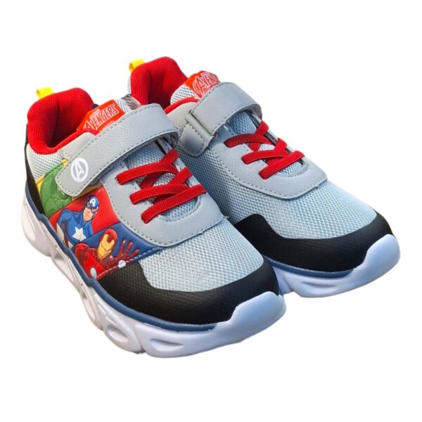 Zapatillas Niños Superhéroes Avengers Con Luz