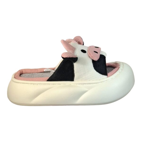 Chinela Pantufla Vaquita con Plataforma