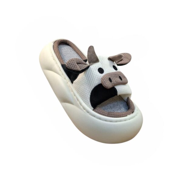 Chinela Pantufla Vaquita con Plataforma